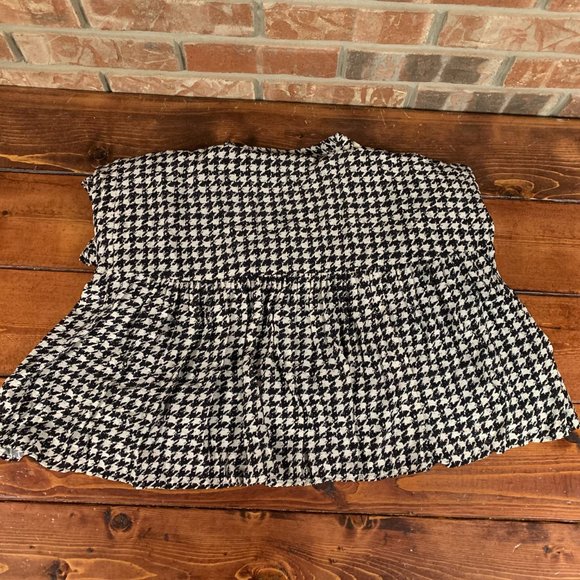 Maeve Sterling Houndstooth X-Small Drop Waist Pullover Viscose Tunic Dress EUC - Picture 10 of 15